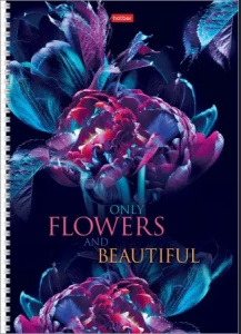 ТЕТРАДЬ 96Л КЛЕТКА А4 "BEAUTIFUL FLOWERS"