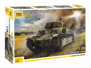 МОДЕЛЬ СБОРНАЯ ЗВЕЗДА "ТАНК "Т-28" СОВЕТСКИЙ СРЕДНИЙ"