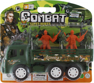 ИГРУШКА НАБОР ВОЕННЫЙ "COMBAT" ЗЕЛЕНАЯ МАШИНА 21*23*7СМ