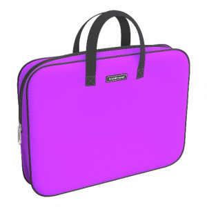 ПАПКА ПОРТФЕЛЬ НА МОЛНИИ С РУЧКАМИ А4 "NEON VIOLET" ТЕКСТИЛЬ 36*29*7СМ