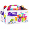 НАБОР ДЛЯ ТВОРЧЕСТВА GENIO KIDS ТЕСТО ПЛАСТИЛИН 24 БАНОЧКИ