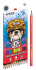 КАРАНДАШИ ЦВЕТНЫЕ "ICE HOCKEY" 12 ЦВ