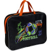 ПАПКА ПОРТФЕЛЬ НА МОЛНИИ С РУЧКАМИ А4 "FOOTBALL" ТЕКСТИЛЬ 35*27*7СМ 