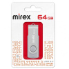 КАРТА ПАМЯТИ MIREX 64GB 3.0 ""SWIVEL SILVER" СЕРАЯ