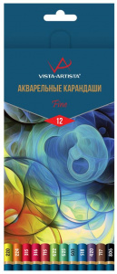 КАРАНДАШИ АКВАРЕЛЬНЫЕ "VISTA-ARTISTA" 12 ЦВЕТОВ 