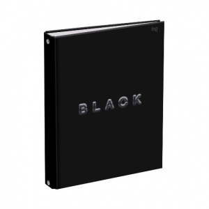 ТЕТРАДЬ НА КОЛЬЦАХ 120Л КЛЕТКА А5 "JUST BLACK" 