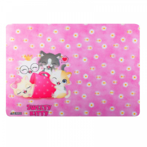 ПОКРЫТИЕ НА СТОЛ А3 "SWEET CATS" ПЛАСТИК 3D 43*29СМ