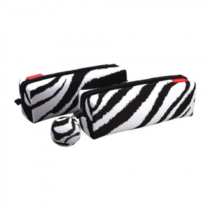 ПЕНАЛ МЯГКИЙ ОБЪЕМНЫЙ "FLUFFY ZEBRA" 21*7*7СМ