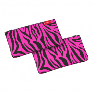 ПЕНАЛ МЯГКИЙ КОНВЕРТ "VELVET ZEBRA" 22*12СМ ОТДЕЛКА БАРХАТИСТЫМ ФЛОКОМ
