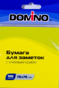 БЛОК 76*76ММ 100Л "DOMINO" НЕОН ЖЕЛТЫЙ