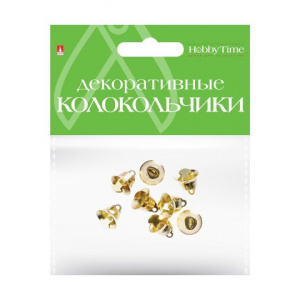 ДЕКОРАТИВНЫЕ КОЛОКОЛЬЧИКИ HOBBY TIME ЗОЛОТЫЕ 16ММ