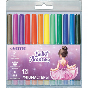 ФЛОМАСТЕРЫ "БАЛЕТНАЯ АКАДЕМИЯ" 12ЦВ 