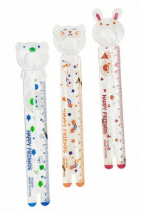 ЛИНЕЙКА 15СМ "CENTRUM"  С ЛУПОЙ