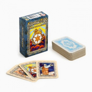 ИГРА НАСТОЛЬНАЯ КАРТОЧНАЯ "ГАДАЛЬНЫЕ КАРТЫ ТАРО КЛАССИЧЕСКОЕ МАКСИ" 78 КАРТЫ