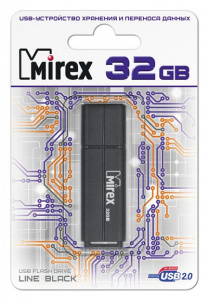КАРТА ПАМЯТИ MIREX 32Gb "LINE BLACK" ЧЕРНАЯ 