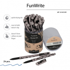 РУЧКА ШАРИКОВАЯ "FUN WRITE. КЕДЫ. CASUAL GREY"
