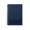ЗАПИСНАЯ КНИГА А6 80Л "MEGAPOLIS" СИНИЙ