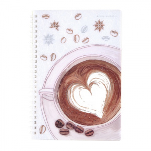 ТЕТРАДЬ 60Л КЛЕТКА "СЧАСТЬЕ В КОФЕ. CAPPUCCINO"
