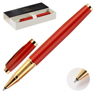РУЧКА ПОДАРОЧНАЯ РОЛЛЕР ЧЕРНАЯ PARKER "IM PREMIUM" RED ЦВЕТ КОРПУСА КРАСНЫЙ В КАРТОННОМ ФУТЛЯРЕ