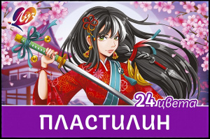 ПЛАСТИЛИН 24ЦВ АНИМЕ ЛУЧ СО СТЕКОМ