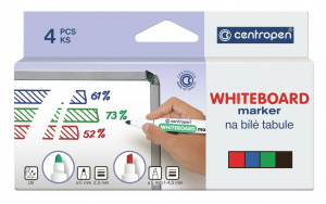 НАБОР МАРКЕРОВ ДЛЯ ДОСКИ CENTROPEN 4 ЦВЕТА