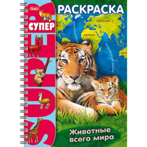 РАСКРАСКА А4 "СУПЕР" 32Л АССОРТИ