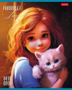 ТЕТРАДЬ 48Л "ДЕВОЧКА И КОТИК"