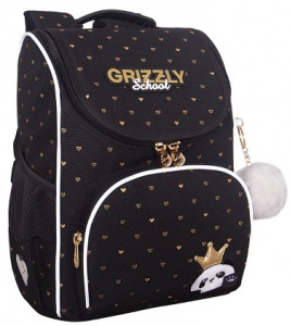 РАНЕЦ С ЭРГОНОМИЧНОЙ СПИНКОЙ GRIZZLY RAm-684-10 /1 С МЕШКОМ ДЛЯ СМЕННОЙ ОБУВИ 33*25*13СМ