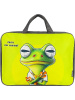 ПАПКА ПОРТФЕЛЬ НА МОЛНИИ С РУЧКАМИ А4 "ЛЯГУШКИ" ТЕКСТИЛЬ 35*26,5*7СМ