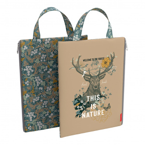ПАПКА НА МОЛНИИ А4 "NATURAL LIFE" 25*33.5СМ