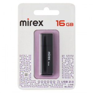 КАРТА ПАМЯТИ MIREX 16Gb "LINE BLACK" ЧЕРНАЯ 