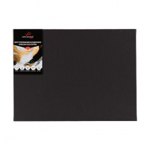 ХОЛСТ НА ПОДРАМНИКЕ 30*40СМ 100% ХЛОПОК МЕЛКОЕ ЗЕРНО "PERESLAVL BLACK EDITION"