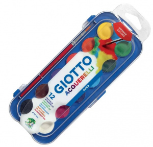 КРАСКИ АКВАРЕЛЬНЫЕ  12ЦВ "GIOTTO. ИГРУШКА" СУХИЕ 