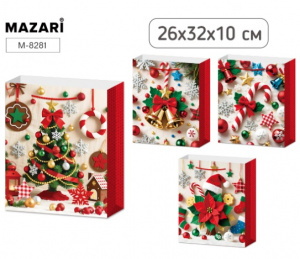 ПАКЕТ ПОДАРОЧНЫЙ 26*32*10СМ M-8281