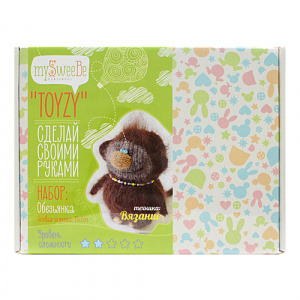 НАБОР ДЛЯ ТВОРЧЕСТВА TOYZY "ОБЕЗЬЯНКА" ТЕХНИКА ВЯЗАНИЕ