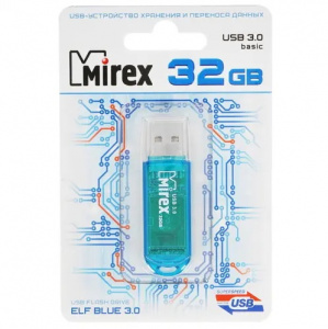 КАРТА ПАМЯТИ MIREX 32Gb USB 3.0 ELF BLUE