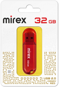 КАРТА ПАМЯТИ MIREX 32ГБ "CANDY RED" КРАСНАЯ