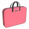ПАПКА ПОРТФЕЛЬ НА МОЛНИИ С РУЧКАМИ А4 "NEON CORAL" ТЕКСТИЛЬ 36*29*7СМ
