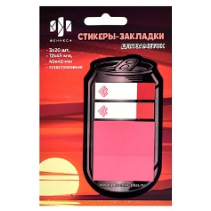 БЛОК ЗАКЛАДКА ПЛАСТИК 12*45ММ 3ЦВ*20Л "БАНКА"  