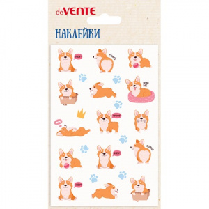 НАКЛЕЙКИ ИЗ МЯГКОГО ЭВА "КОРГИ" 10*15 СМ