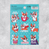 НАКЛЕЙКИ "ПЁСИК КОРГИ" 11*15,5СМ