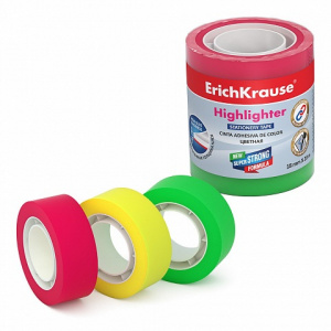 СКОТЧ 18ММх20М ERICH KRAUSE HIGHLIGHTER 1ШТУКА ЦВЕТНОЙ