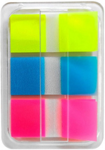 БЛОК  ЗАКЛАДКА ПЛВСТИК 20*44 3ЦВ*20Л LAMARK Z-СЛОЖЕНИЕ