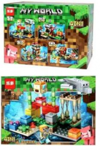 КОНСТРУКТОР ИГРУНЫ ФИГУРКИ ИЗ КУБИКОВ ДО 153 ДЕТАЛЕЙ
