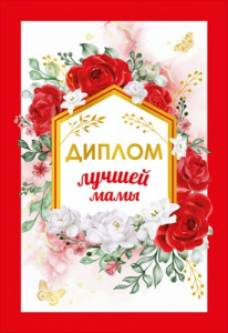 ДИПЛОМ А6 "ЛУЧШЕЙ МАМЫ"