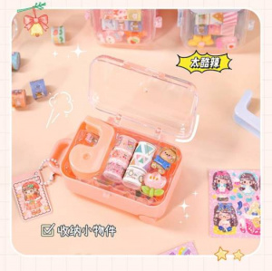 НАБОР ДЕКОРАТИВНЫХ ЛЕНТ С ДИСПЕНСЕРОМ DIY "SUITE CASE" ORANGE