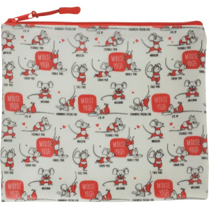 ПАПКА НА МОЛНИИ А5 "MOUSE YOGA'' 24*20*1 СМ 