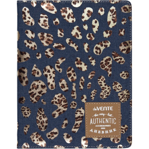 ДНЕВНИК УНИВЕРСАЛЬНЫЙ "LEOPARD PATTERN ON THE JEANS" ОБЛОЖКА 7БЦ ДЖИНСОВАЯ ТКАНЬ