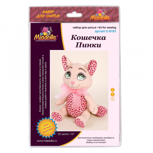 НАБОР ДЛЯ ИЗГОТОВЛЕНИЯ ИГРУШКИ КОШЕЧКА ПИНКИ
