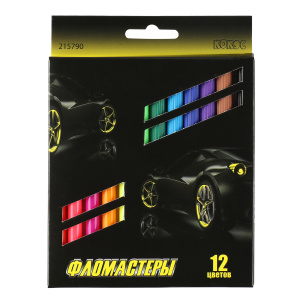ФЛОМАСТЕPЫ "SPEED RACING" 12 ЦВ СМЫВАЕМЫЕ